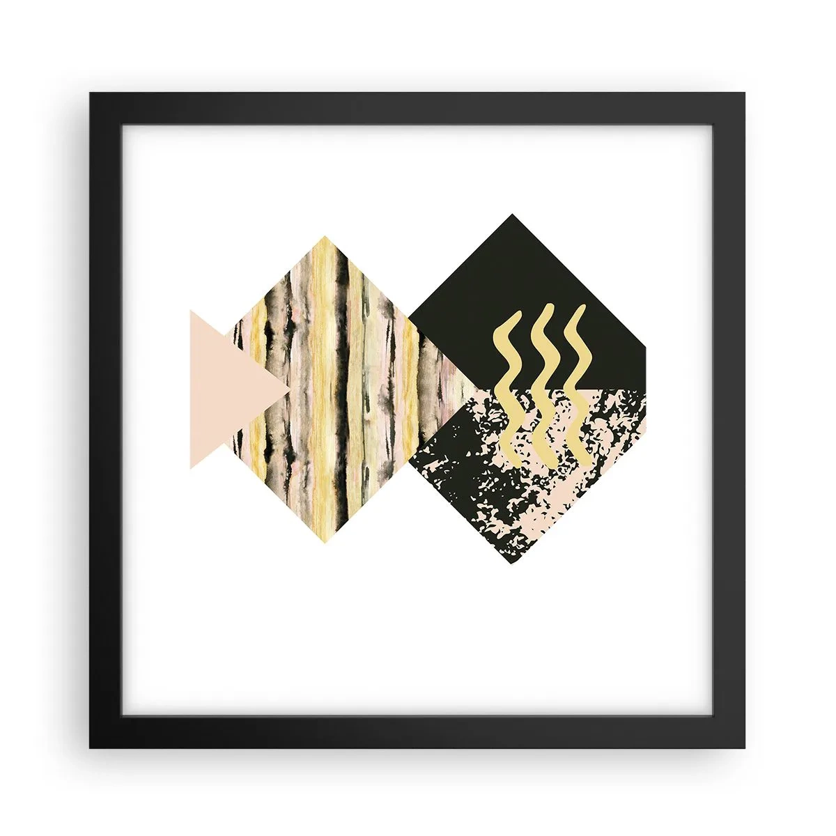 Póster en marco negro - No es tan sencillo - 30x30 cm