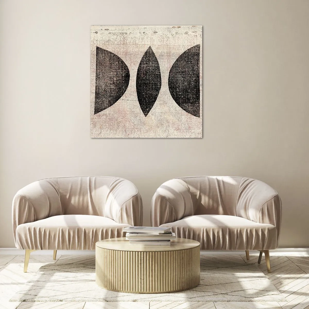 Cuadro sobre vidrio - Impresiones sobre Vidrio - Abstracción étnica - 40x40 cm