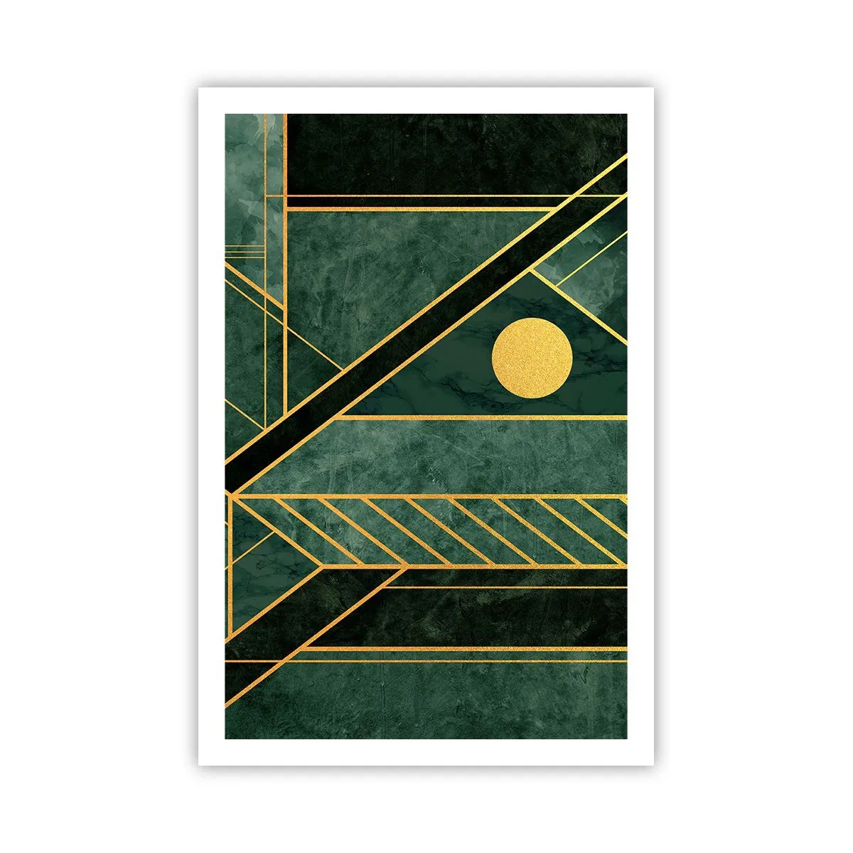 Póster - La dinámica del oro y el azul - 61x91 cm