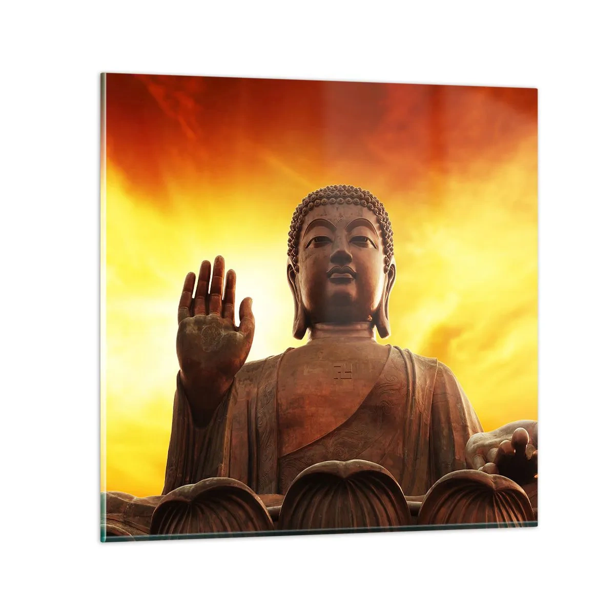 Cuadro sobre vidrio - Impresiones sobre Vidrio - La calma del mundo - 40x40 cm