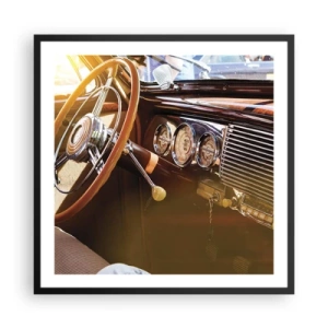 Póster en marco negro - Un soplo de lujo del pasado - 60x60 cm