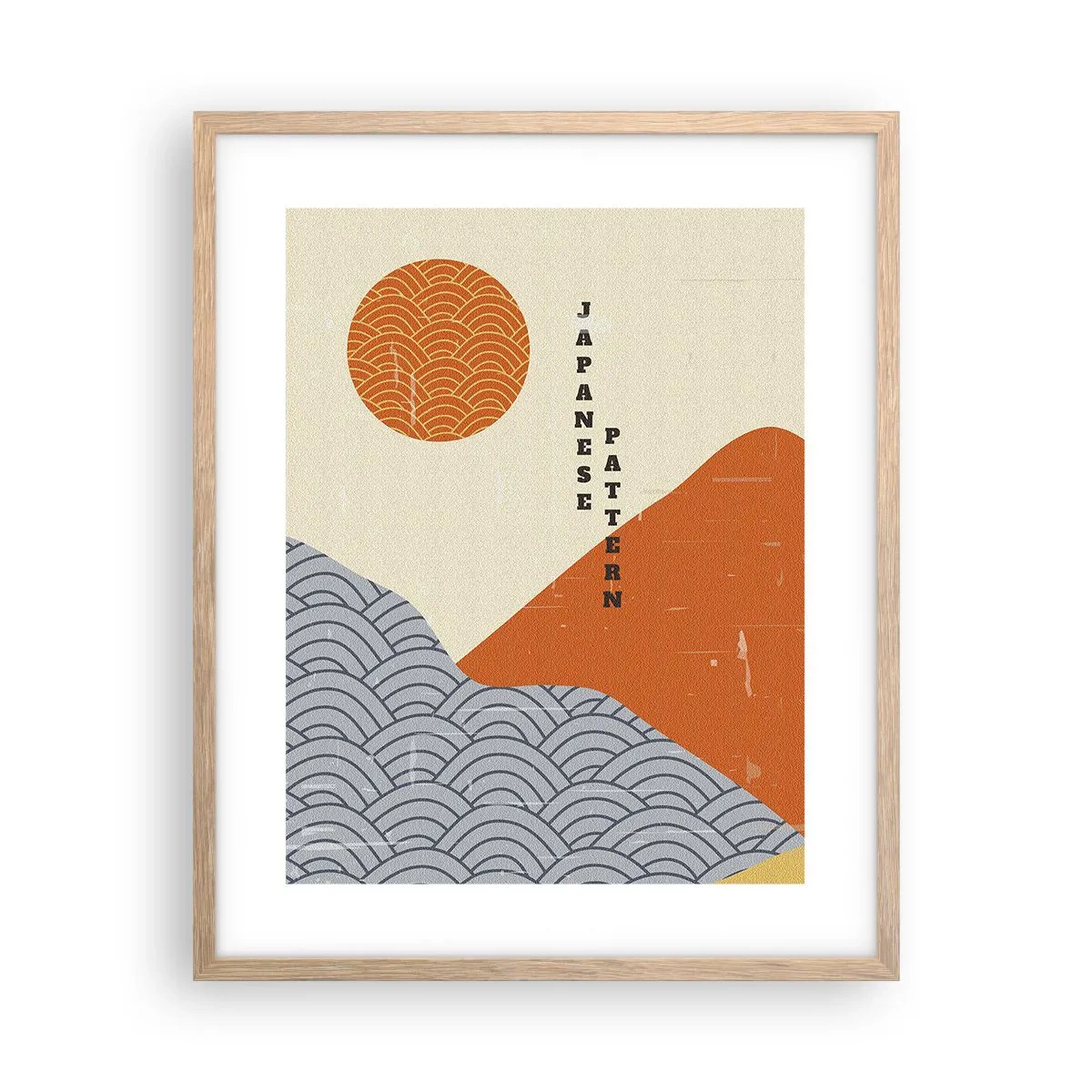 Póster en marco roble claro - En el espíritu japonés - 40x50 cm