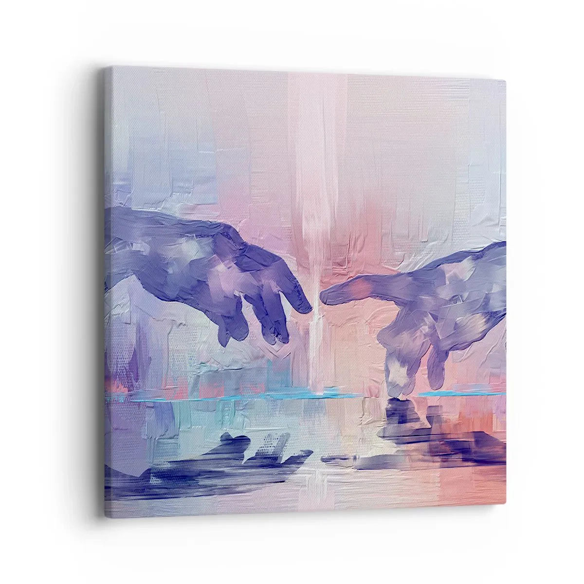 Cuadro sobre lienzo - Impresión de Imagen - Chispa divina de vida - 40x40 cm