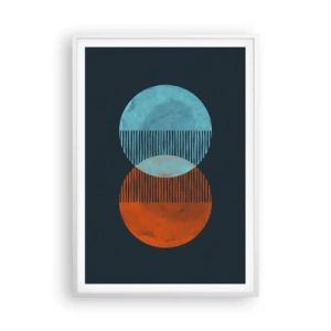 Póster en marco blanco - Fantasía astronómica - 70x100 cm