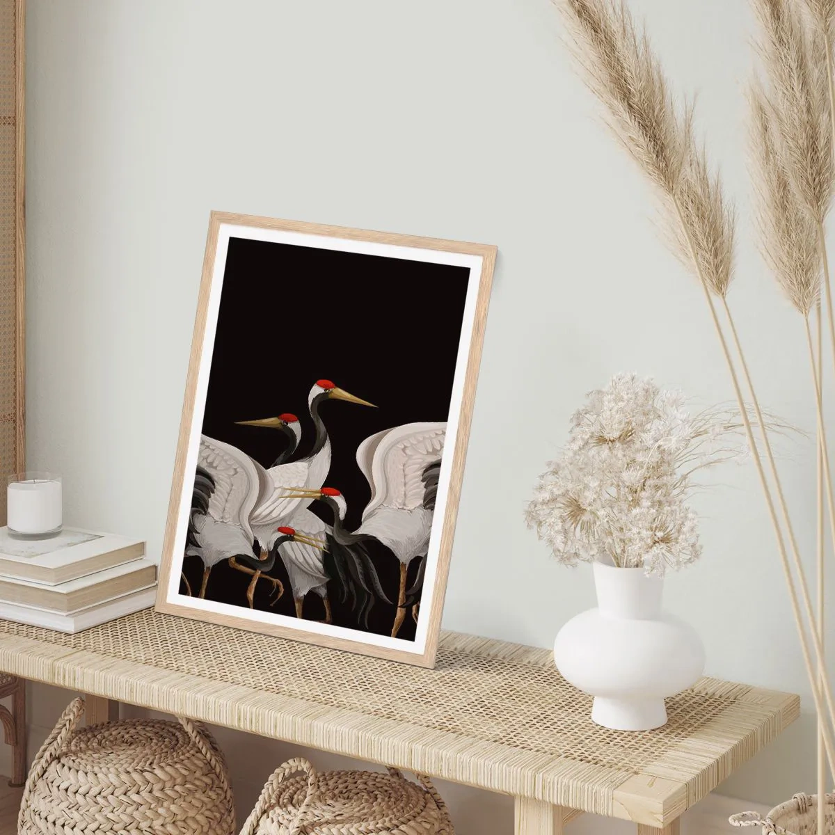 Póster en marco roble claro - Asuntos de aves - 30x40 cm