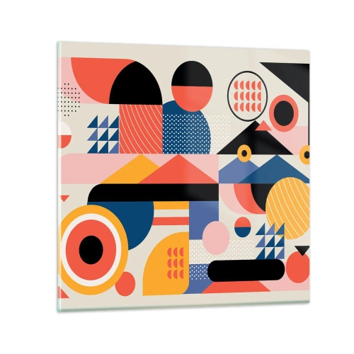 Cuadro sobre vidrio - Impresiones sobre Vidrio - Composición: juegos - 30x30 cm