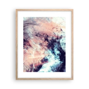 Póster en marco roble claro - Siente el viento - 40x50 cm