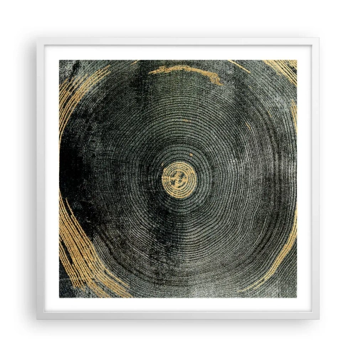 Póster en marco blanco - Cambio y perpetuidad - 60x60 cm