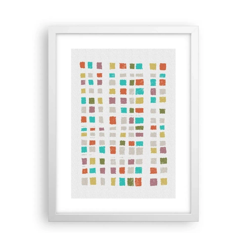 Póster en marco blanco - Juego desconocido - 30x40 cm