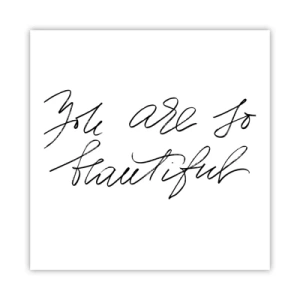 Póster - De verdad, créeme - 60x60 cm