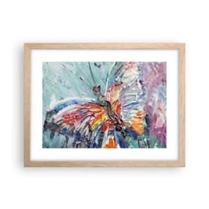 Póster en marco roble claro - Pintado por la naturaleza - 40x30 cm