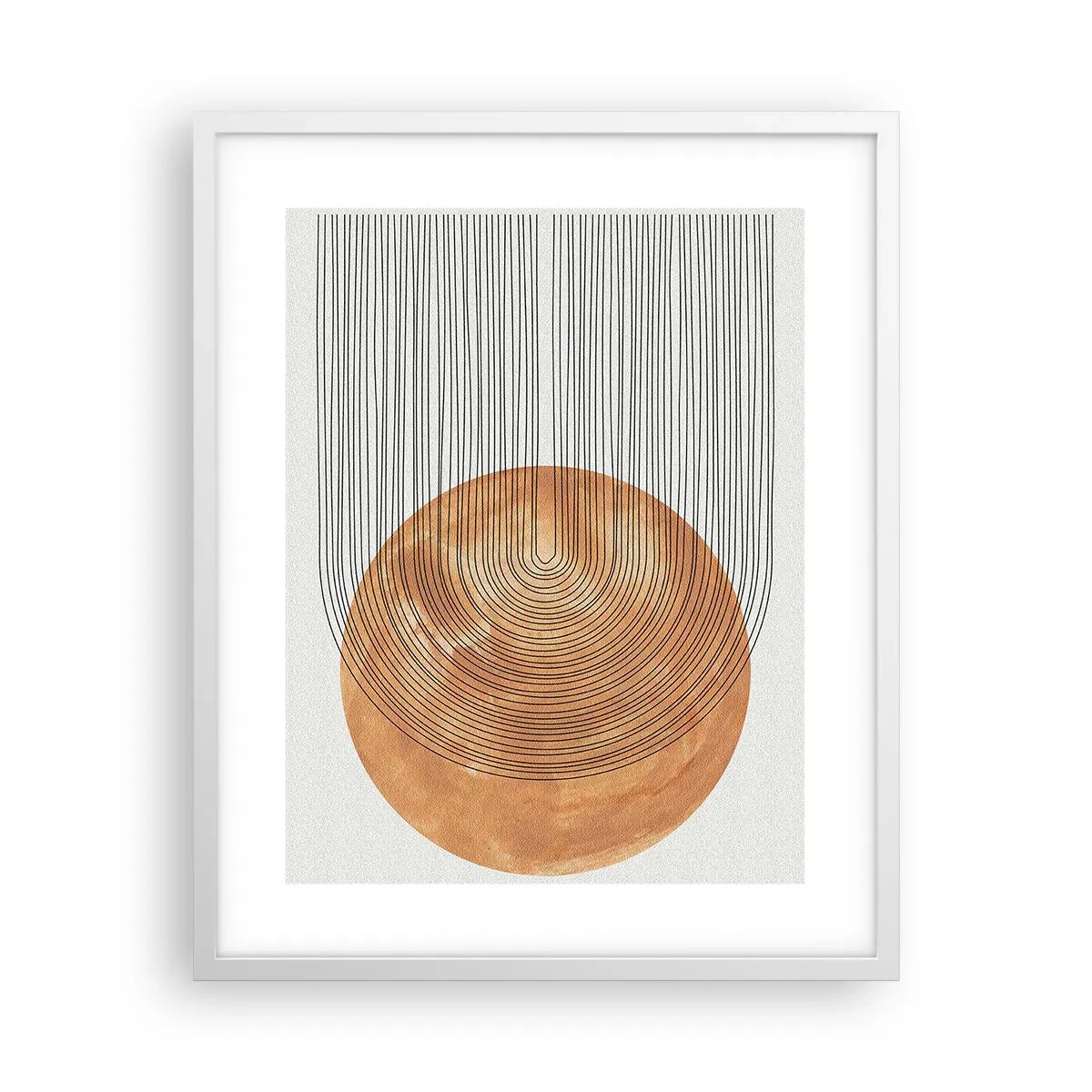 Póster en marco blanco - Una composición soleada - 40x50 cm