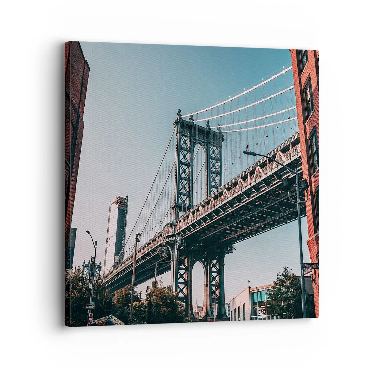 Cuadro sobre lienzo - Impresión de Imagen - Sobre el fluir de la ciudad - 30x30 cm