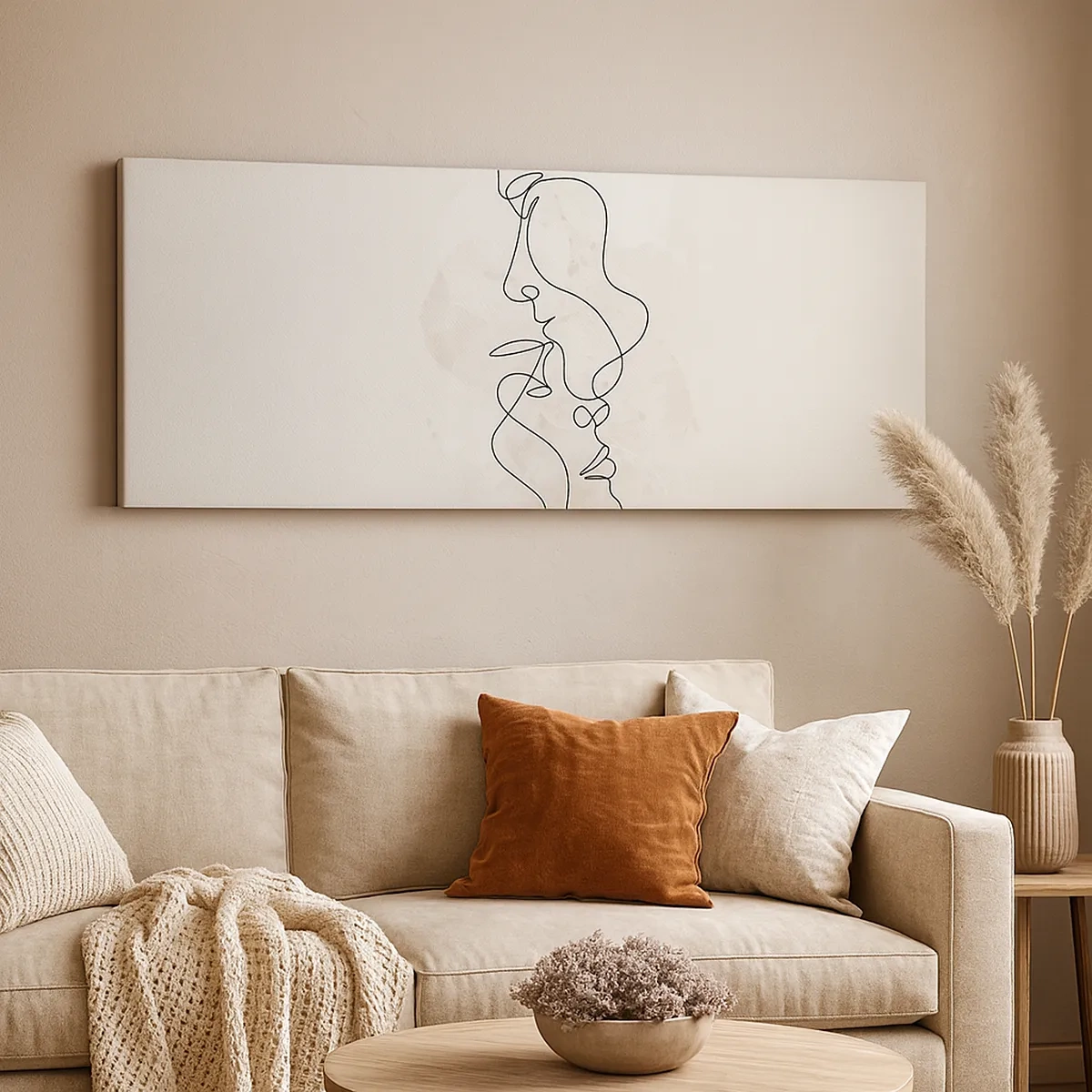 Cuadro sobre lienzo - Impresión de Imagen - En un abrazo - 30x30 cm