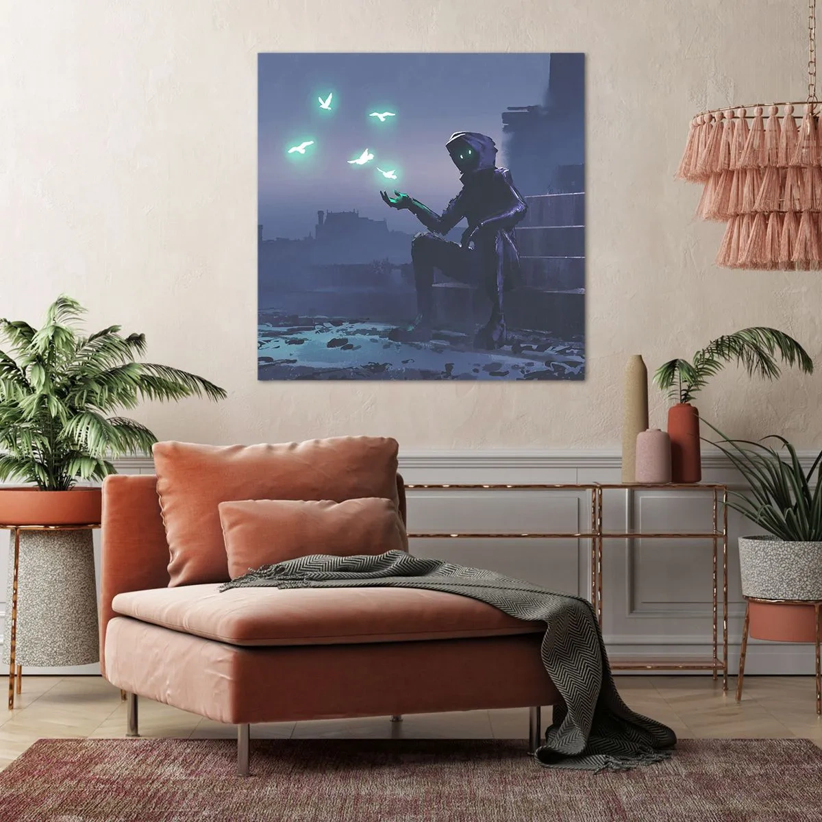 Cuadro sobre lienzo - Impresión de Imagen - La vida volverá - 70x70 cm