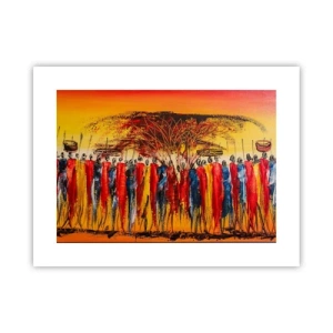 Póster - Allí, allí, allí van - 40x30 cm