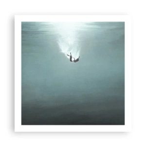 Póster - En el abrazo del océano - 60x60 cm