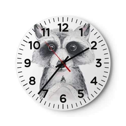 Reloj de pared - Reloj de vidrio - Un momento para la emoción - 30x30 cm