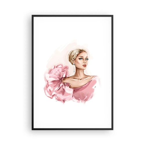 Póster en marco negro - Recuérdame como una pintura... - 70x100 cm