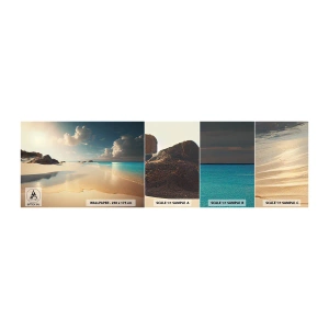 Muestra De Fotomural Standard Eco - Un día de ensueño - playa salvaje, Océano, Borde - 100x30 cm