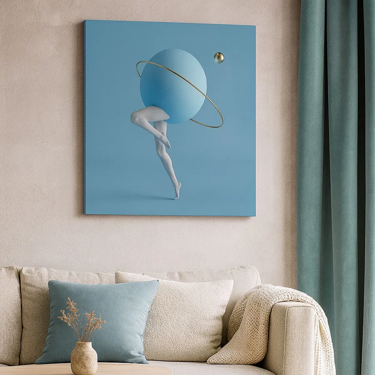 Cuadro sobre lienzo - Impresión de Imagen - Y los planetas se vuelven locos - 30x30 cm