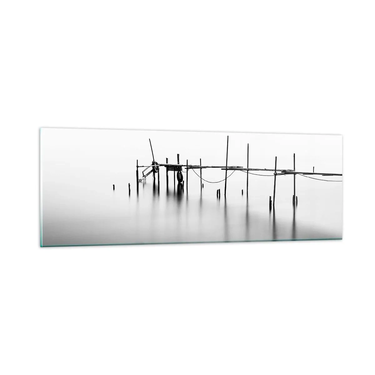 Cuadro sobre vidrio - Impresiones sobre Vidrio - ¿Y si no hay mundo? - 90x30 cm
