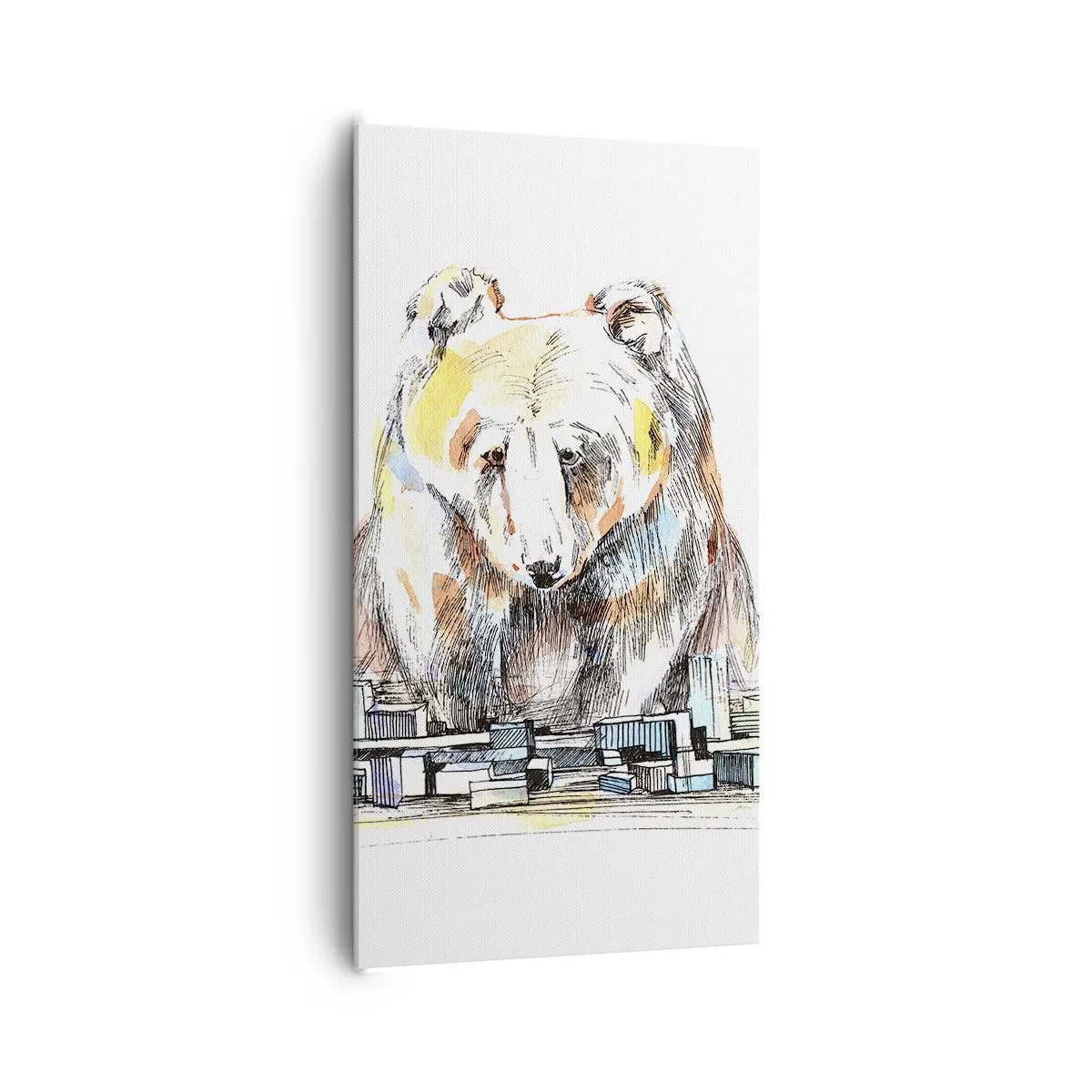 Cuadro sobre lienzo - Impresión de Imagen - ¿Cómo podéis vivir así? - 65x120 cm