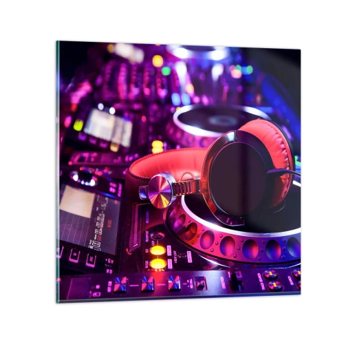 Cuadro sobre vidrio - Impresiones sobre Vidrio - Antes de que comience la diversión - 30x30 cm