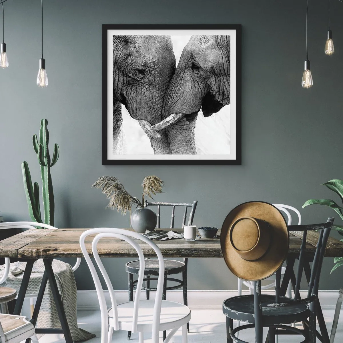 Póster en marco negro - Una confesión sincera - 40x40 cm
