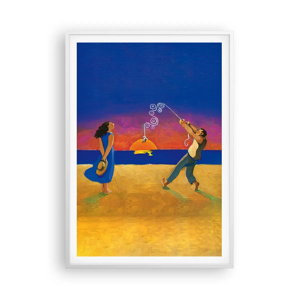 Póster en marco blanco - Mucho más que una estrella del cielo - 70x100 cm