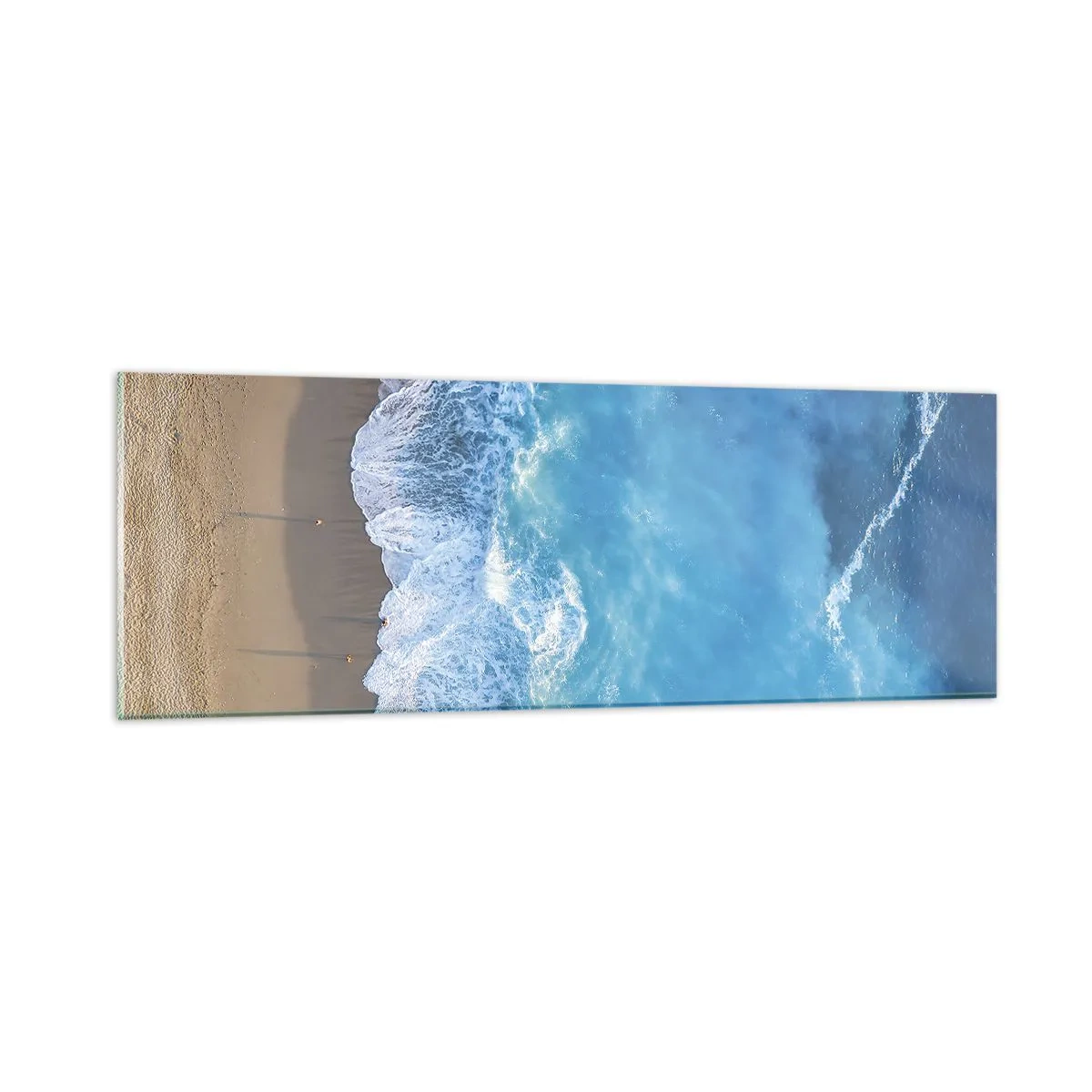 Cuadro sobre vidrio - Impresiones sobre Vidrio - El poder del azul - 90x30 cm