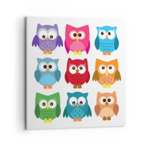 Cuadro sobre lienzo - Impresión de Imagen - Es divertido ser diferente - 50x50 cm