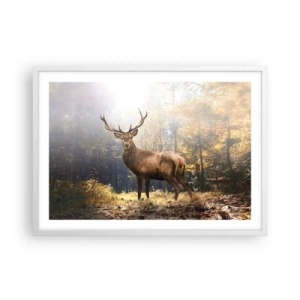 Póster en marco blanco - Con toda la majestuosidad - 70x50 cm