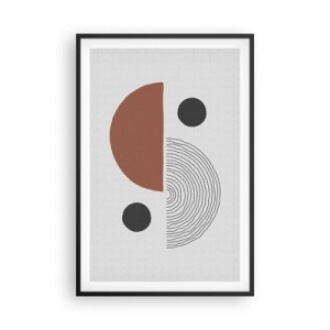 Póster en marco negro - La perfección del círculo - 61x91 cm