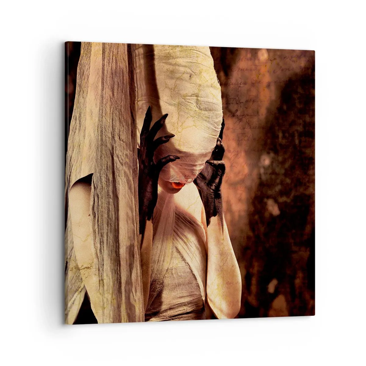 Cuadro sobre lienzo - Impresión de Imagen - Entre el bien y el mal - 50x50 cm