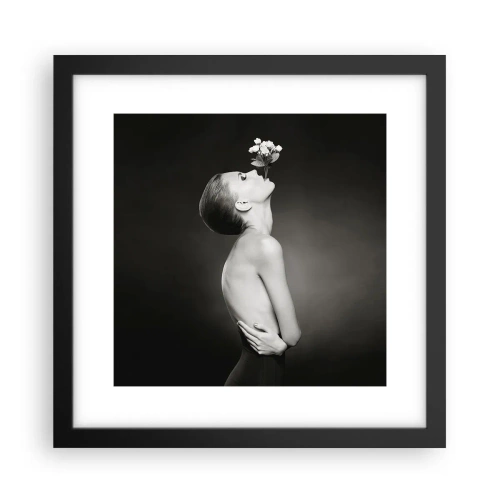 Póster en marco negro - Elegancia excéntrica - 30x30 cm