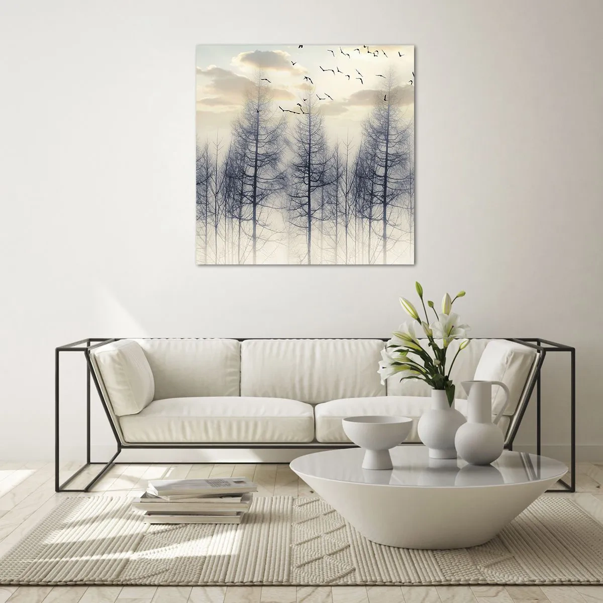 Cuadro sobre vidrio - Impresiones sobre Vidrio - Espíritus del bosque - 30x30 cm