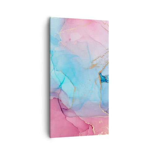 Cuadro sobre lienzo - Impresión de Imagen - Reuniones y encuentros de colores - 55x100 cm