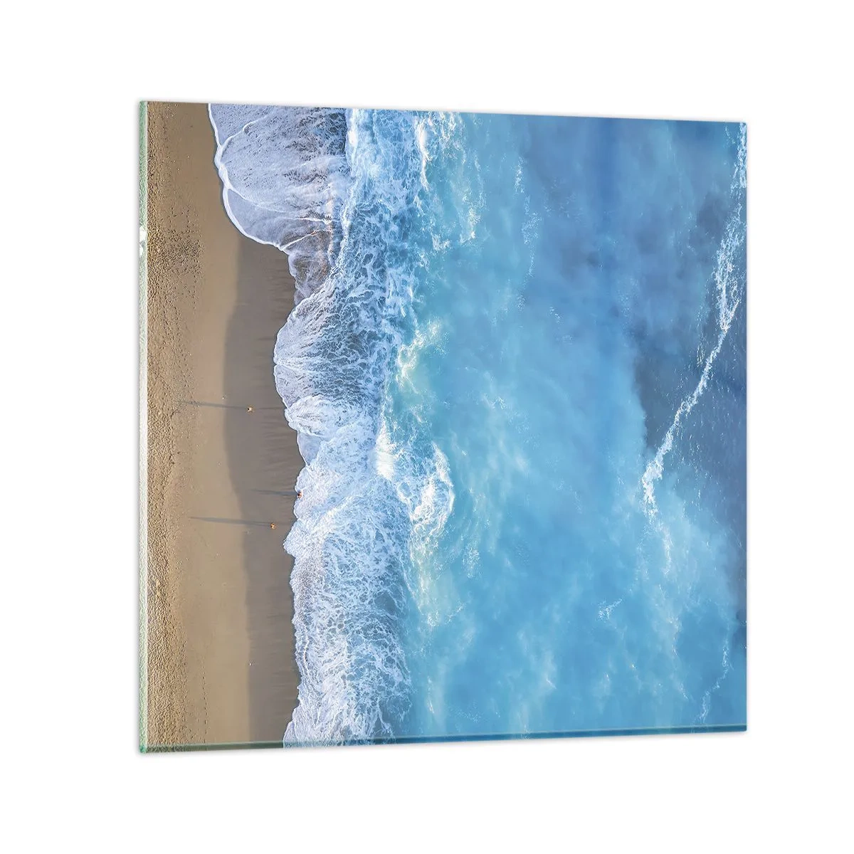 Cuadro sobre vidrio - Impresiones sobre Vidrio - El poder del azul - 40x40 cm