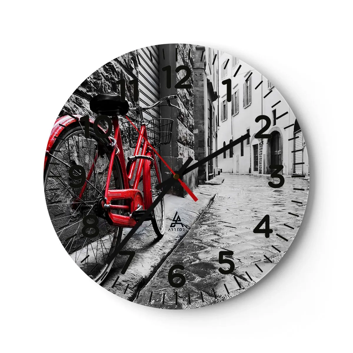 Reloj de pared - Reloj de vidrio - La verdadera belleza no envejece - 30x30 cm