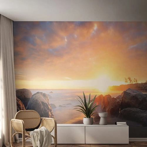 Fotomural personalizado Premium Sand - Brisa luminosa del atardecer - Paisaje, Mar, Amanecer