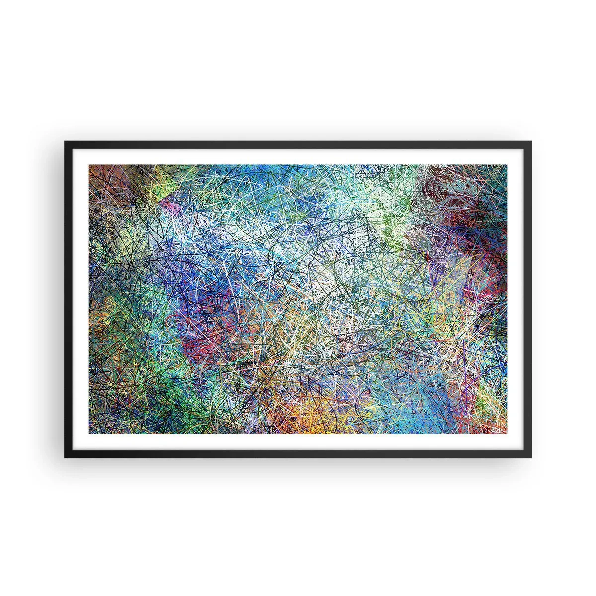 Póster en marco negro - No es tan fácil - 91x61 cm