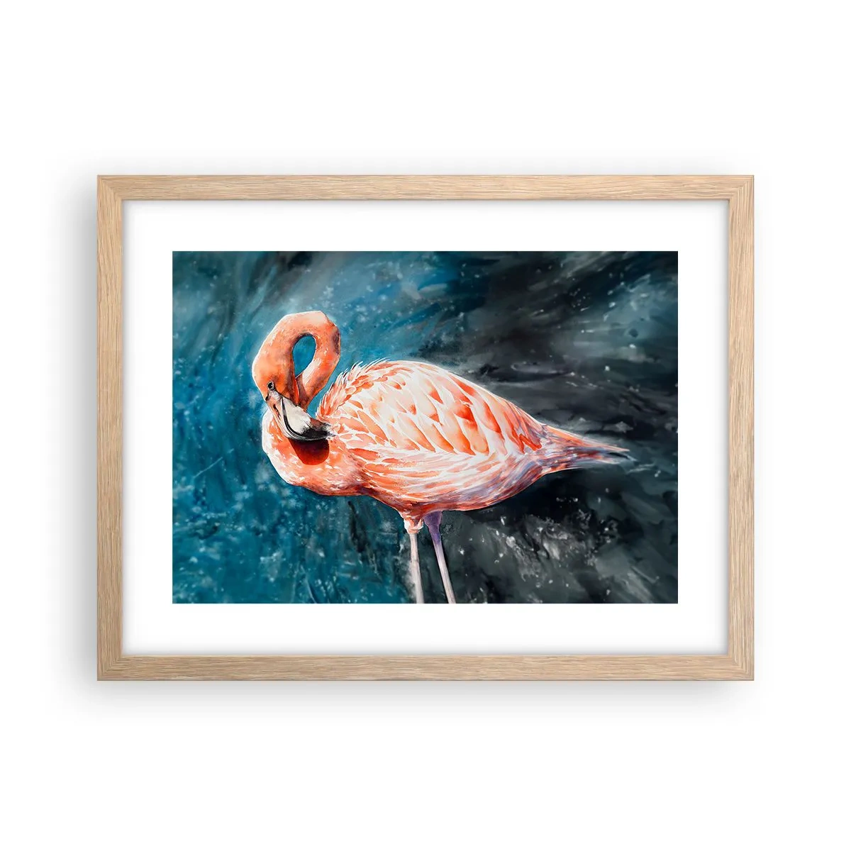 Póster en marco roble claro - Decorativo por naturaleza - 40x30 cm