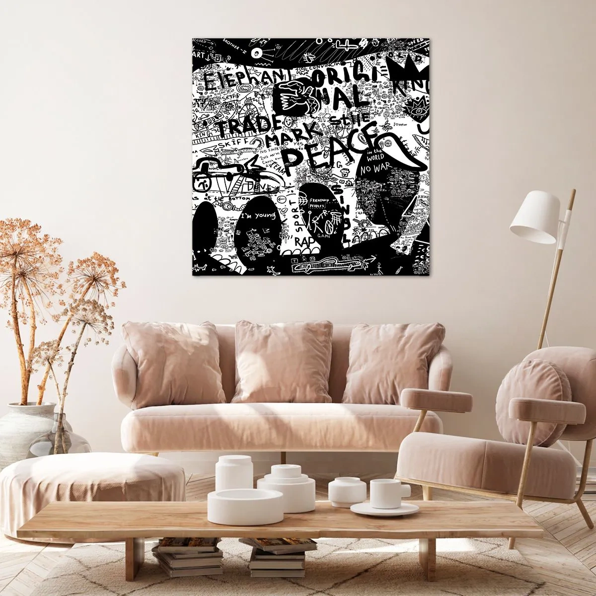 Cuadro sobre lienzo - Impresión de Imagen - El rico mundo de la calle - 30x30 cm