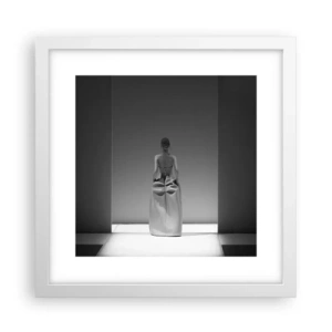 Póster en marco blanco - Sencillez refinada - 30x30 cm