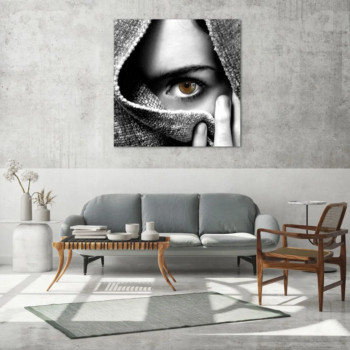 Cuadro sobre vidrio - Impresiones sobre Vidrio - Conoce el misterio - 40x40 cm