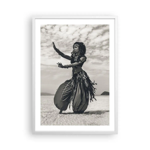 Póster en marco blanco - Danza de las Islas del Sur - 50x70 cm