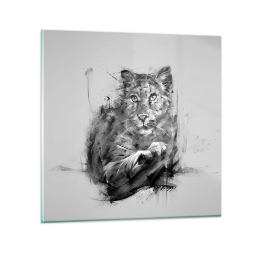 Cuadro sobre vidrio - Impresiones sobre Vidrio - Sí, estoy escuchando - 50x50 cm