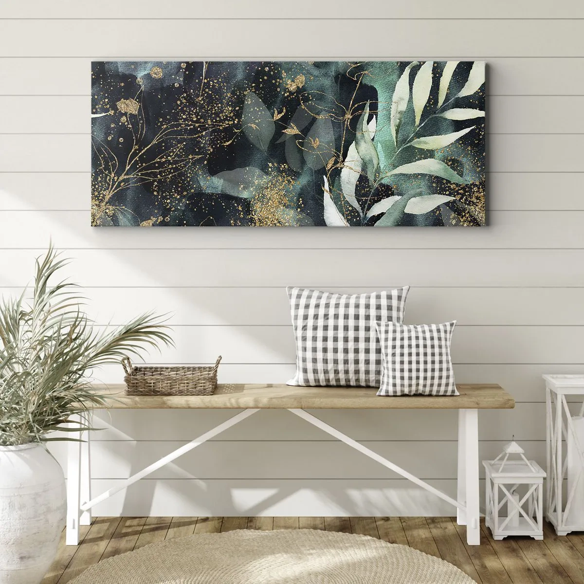 Cuadro sobre lienzo - Impresión de Imagen - Jardín encantado - 100x40 cm