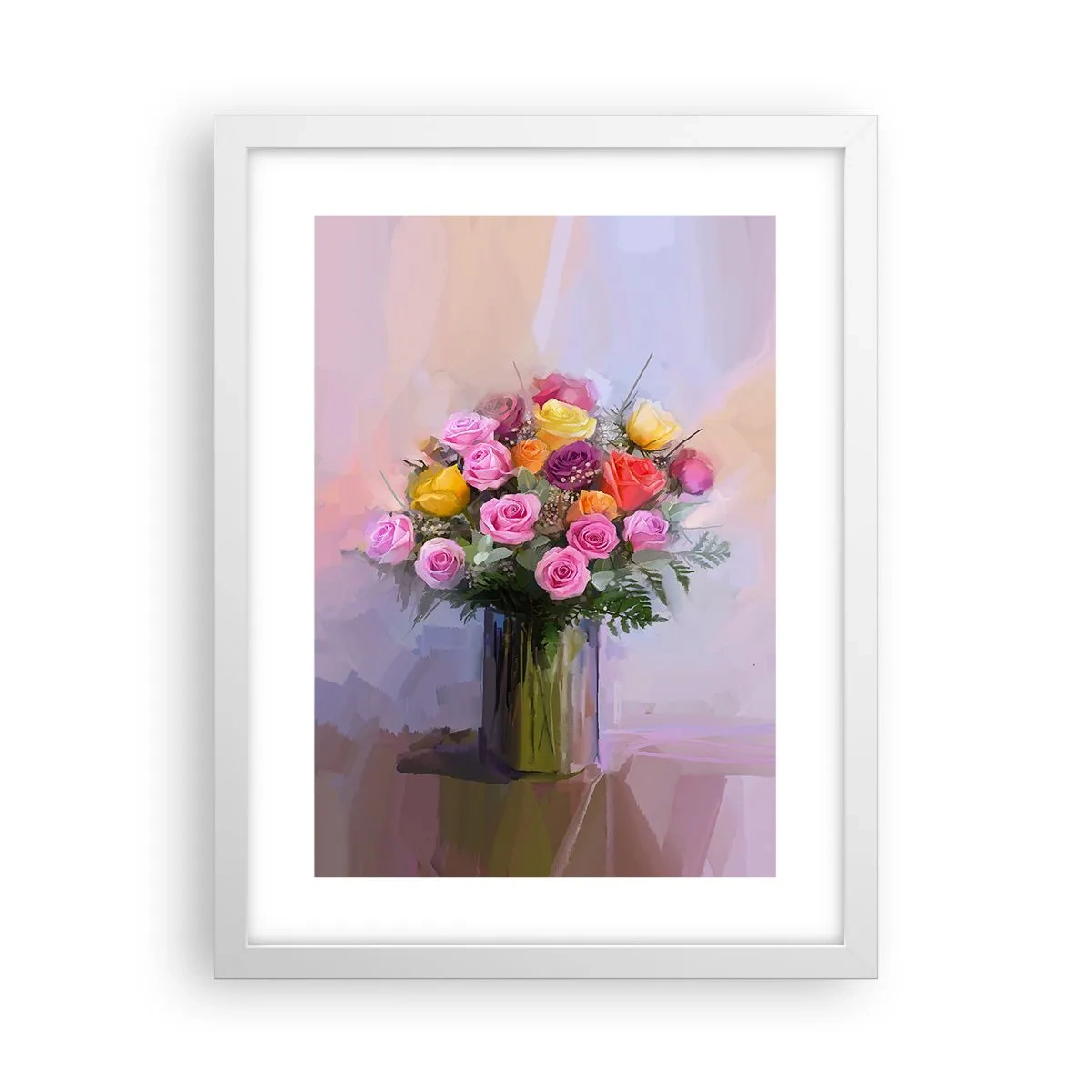 Póster en marco blanco - Belleza inmortalizada - 30x40 cm